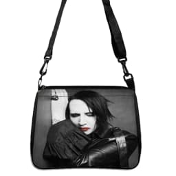 Marilyn Manson Printed bag, Lightweight Shoulder Bag, Portable Work Handbag 5.23
