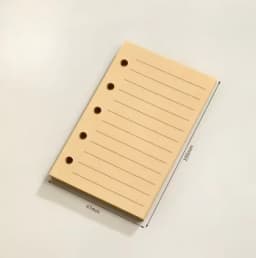 M5 40Sheet Loose Leaf Notebook Refill Spiral Binder Inner Page Weekly Monthly To Do Line Dot Grid Inside Paper Stationery