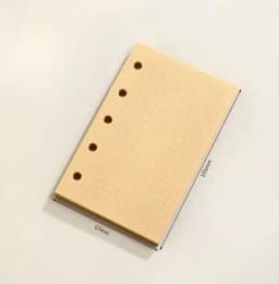 M5 40Sheet Loose Leaf Notebook Refill Spiral Binder Inner Page Weekly Monthly To Do Line Dot Grid Inside Paper Stationery