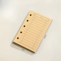 M5 40Sheet Loose Leaf Notebook Refill Spiral Binder Inner Page Weekly Monthly To Do Line Dot Grid Inside Paper Stationery