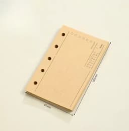 M5 40Sheet Loose Leaf Notebook Refill Spiral Binder Inner Page Weekly Monthly To Do Line Dot Grid Inside Paper Stationery