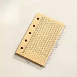 M5 40Sheet Loose Leaf Notebook Refill Spiral Binder Inner Page Weekly Monthly To Do Line Dot Grid Inside Paper Stationery