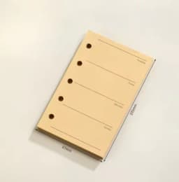 M5 40Sheet Loose Leaf Notebook Refill Spiral Binder Inner Page Weekly Monthly To Do Line Dot Grid Inside Paper Stationery