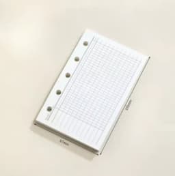 M5 40Sheet Loose Leaf Notebook Refill Spiral Binder Inner Page Weekly Monthly To Do Line Dot Grid Inside Paper Stationery