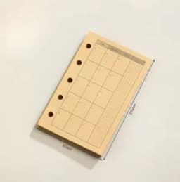 M5 40Sheet Loose Leaf Notebook Refill Spiral Binder Inner Page Weekly Monthly To Do Line Dot Grid Inside Paper Stationery