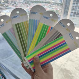 160Sheets Transparent Sticky Notes Self-Adhesive BookMarker Annotation Reading Book Clear Tab Kawaii Cute Stationery