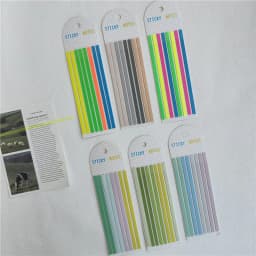 160Sheets Transparent Sticky Notes Self-Adhesive BookMarker Annotation Reading Book Clear Tab Kawaii Cute Stationery