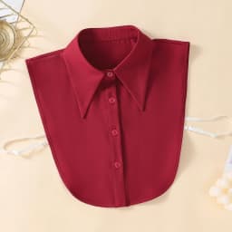 Women's Fashionable and Elegant Encrypted Chiffon Fake Collar Half Shirt Detachable Versatile Accessory Collar XF-C1