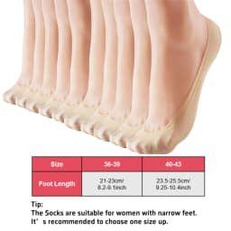 Women's No Show Socks Nylon Ultra Low Cut Non-Slip Thin Liner Socks Invisible Hidden Socks for Flats