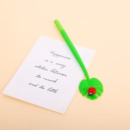 3Pcs Bee Honeybee Ladybugs Snail Ladybird Lady Beetle Rubber Silicone Gel Pens Funny School Stationery Children Student Gift
