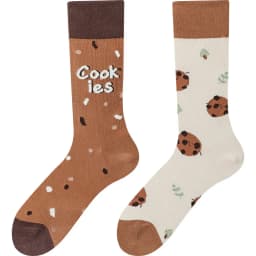 Happy Socks AB Asymmetrical Socks Cartoon Color Contrast Fashion Cotton Men And Women Couples Mid Tube Socks