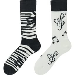 Happy Socks AB Asymmetrical Socks Cartoon Color Contrast Fashion Cotton Men And Women Couples Mid Tube Socks