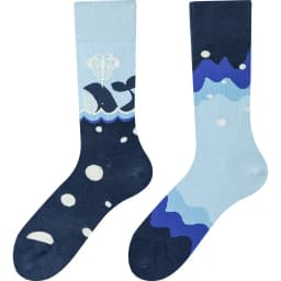 Happy Socks AB Asymmetrical Socks Cartoon Color Contrast Fashion Cotton Men And Women Couples Mid Tube Socks