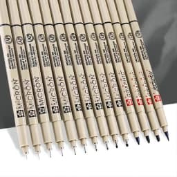 SAKURA Pigma Micron Pen drawing needle pen 003 005 1.0 01 02 03 04 05 08 Brush fine point Markers pen 1pcs sketch painting Art