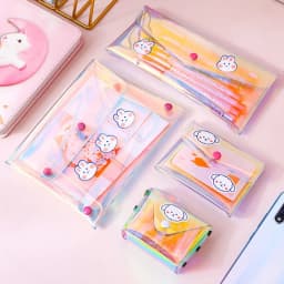 High Quality Transparent Pocket Wallet Waterproof PVC Storage Bag Multifunctional Clear Storage Pouch Men&Women