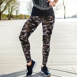 Camo Light Coffee WOMEN'S Leggings