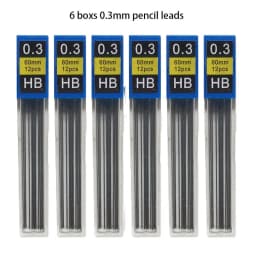 0.3 0.5 0.7 0.9 1.3 2.0mm HB Replacement Refill Leads Refill for Mechanical Pencil Automatic Pencils Stationery School Supplies