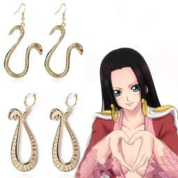 Anime ONE PIECE Earrings Boa Hancock Ear Studs Clips Pendants Cosplay Accessories Figure Gifts