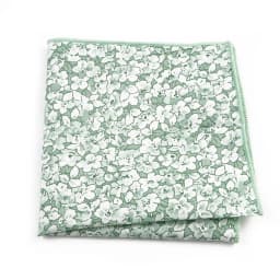 Newly-Designed Floral Print Hankerchief 100% Cotton Green Yellow Blue Hankies For Men Women Wedding Party Dinner Accessory Gift