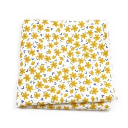 Newly-Designed Floral Print Hankerchief 100% Cotton Green Yellow Blue Hankies For Men Women Wedding Party Dinner Accessory Gift