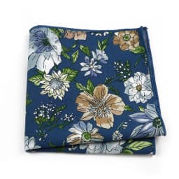 Newly-Designed Floral Print Hankerchief 100% Cotton Green Yellow Blue Hankies For Men Women Wedding Party Dinner Accessory Gift
