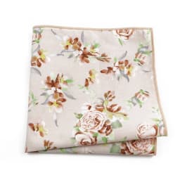 Newly-Designed Floral Print Hankerchief 100% Cotton Green Yellow Blue Hankies For Men Women Wedding Party Dinner Accessory Gift