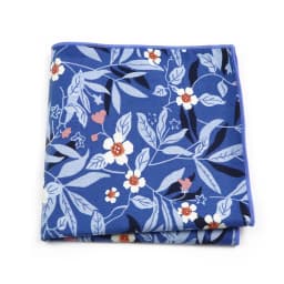 Newly-Designed Floral Print Hankerchief 100% Cotton Green Yellow Blue Hankies For Men Women Wedding Party Dinner Accessory Gift