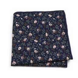 Newly-Designed Floral Print Hankerchief 100% Cotton Green Yellow Blue Hankies For Men Women Wedding Party Dinner Accessory Gift