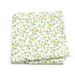 Newly-Designed Floral Print Hankerchief 100% Cotton Green Yellow Blue Hankies For Men Women Wedding Party Dinner Accessory Gift