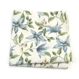Newly-Designed Floral Print Hankerchief 100% Cotton Green Yellow Blue Hankies For Men Women Wedding Party Dinner Accessory Gift