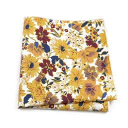 Newly-Designed Floral Print Hankerchief 100% Cotton Green Yellow Blue Hankies For Men Women Wedding Party Dinner Accessory Gift