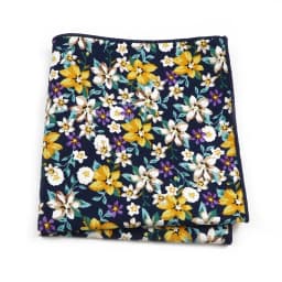 Newly-Designed Floral Print Hankerchief 100% Cotton Green Yellow Blue Hankies For Men Women Wedding Party Dinner Accessory Gift
