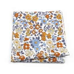 Newly-Designed Floral Print Hankerchief 100% Cotton Green Yellow Blue Hankies For Men Women Wedding Party Dinner Accessory Gift