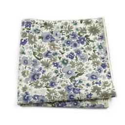 Newly-Designed Floral Print Hankerchief 100% Cotton Green Yellow Blue Hankies For Men Women Wedding Party Dinner Accessory Gift