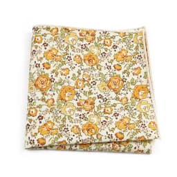 Newly-Designed Floral Print Hankerchief 100% Cotton Green Yellow Blue Hankies For Men Women Wedding Party Dinner Accessory Gift