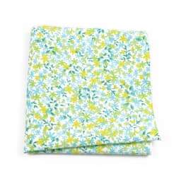Newly-Designed Floral Print Hankerchief 100% Cotton Green Yellow Blue Hankies For Men Women Wedding Party Dinner Accessory Gift