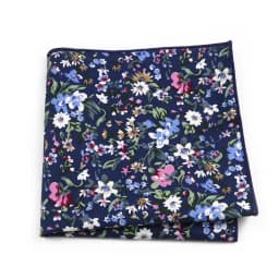 Newly-Designed Floral Print Hankerchief 100% Cotton Green Yellow Blue Hankies For Men Women Wedding Party Dinner Accessory Gift