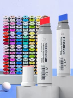 Finecolour 20mm Wide Markers Set POP Alcohol Line Sketching Art Markers Pen Drawing For Drawing Art Supplies EF105