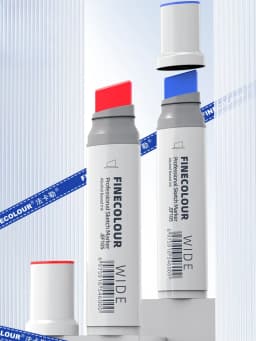 Finecolour 20mm Wide Markers Set POP Alcohol Line Sketching Art Markers Pen Drawing For Drawing Art Supplies EF105