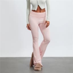 Casual Solid Color Low Rise Trousers Women Basic Slim Fitness leggings Sweatpants Korean Fashion Streetwear Y2k Flared Pants