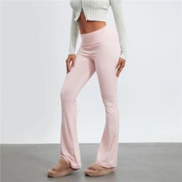 Casual Solid Color Low Rise Trousers Women Basic Slim Fitness leggings Sweatpants Korean Fashion Streetwear Y2k Flared Pants