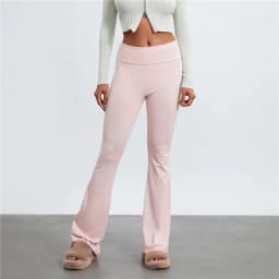 Casual Solid Color Low Rise Trousers Women Basic Slim Fitness leggings Sweatpants Korean Fashion Streetwear Y2k Flared Pants