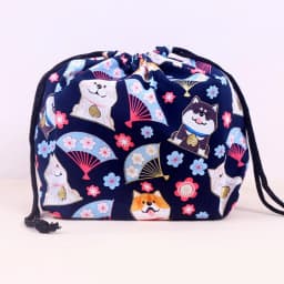Japanese Style Lunch Box Bag Drawstring Lunch Bag Bento Tote Pouch Portable Children Storage Box Travel Tableware Storage Bag