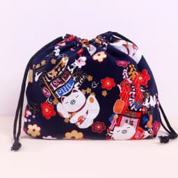 Japanese Style Lunch Box Bag Drawstring Lunch Bag Bento Tote Pouch Portable Children Storage Box Travel Tableware Storage Bag
