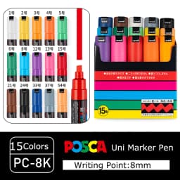 POSCA Permanent Marker or Multi-Function Carrying Case, Zippered Canvas Pen Holder for 72 Markers Lipsticks Organize Stationary
