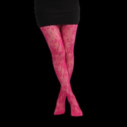 Trendy Women's Branches Patterned Colored Lace Fishnet Tights Y2K Branch with Leaves Pattern Red Fishnets Ladies Net Pantyhose