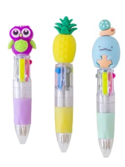 10/15/20Pcs/Lot Cute Cartoon 4 Color Mini Ballpoint Pen KawaiiUnicorn Flamingo Retractable Stationery Gift SchooOoffice Supplies