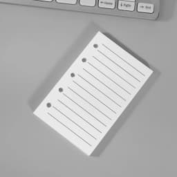 M5 Double Button Cover Transparent Loose Leaf Binder Cover Journal Sketchbook Accessories Diary Office Supplies
