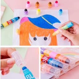 12/6 Colors Rainbow Mini Splicing Highlighter Markers Pen Pastel Gel Office School Stationery Painting Mark Art Supplies