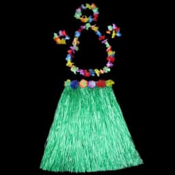 Ladies Women Hawaii Fancy Dress Grass Skirt Hula Hawaiian Full Charming 40CM